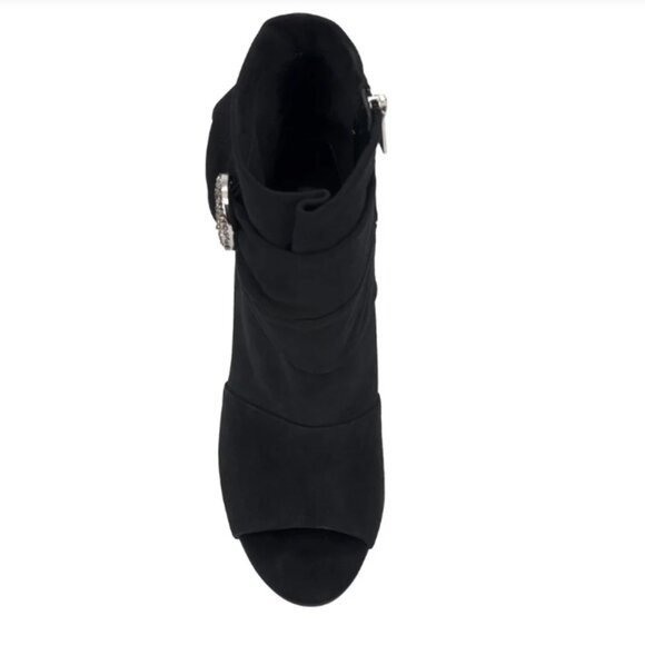 new Vince Camuto Womens ANTAYA Suede Peep Toe Ankle Booties Shoes 259  4M2T - Picture 8 of 9